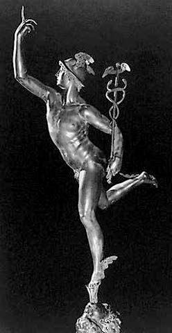 Hermes by Giovanni Bologna from 1580